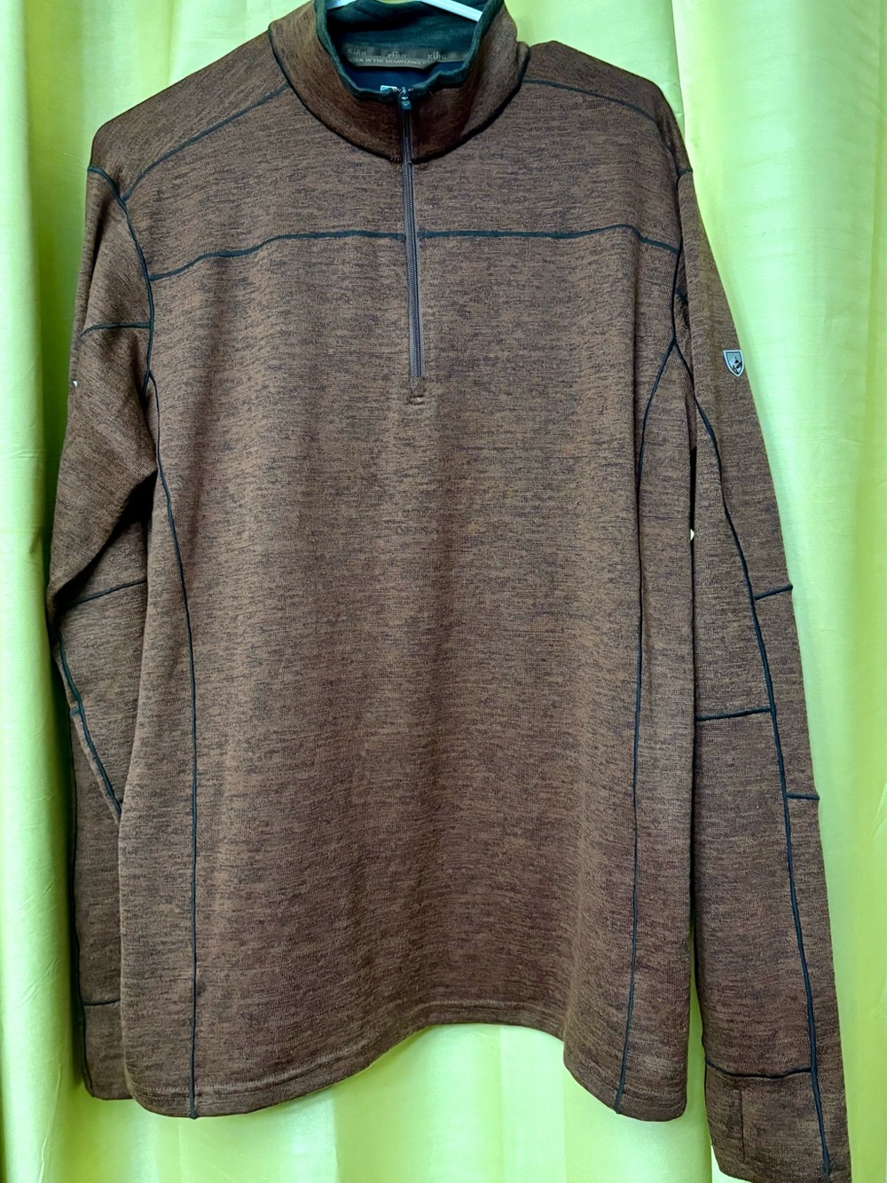 Kuhl Men's Brown Half-Zip Sweater